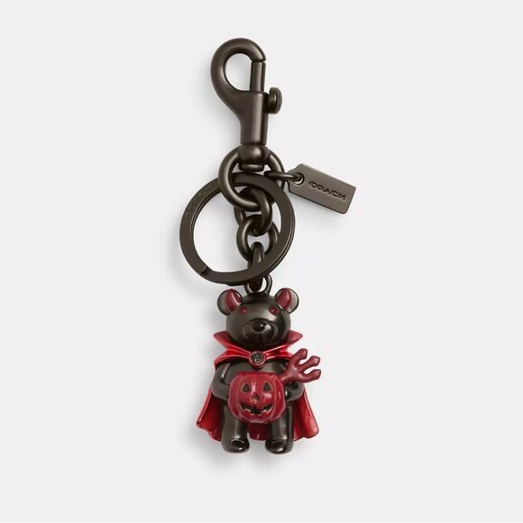 NWT Coach Halloween‎ Devil Bear Bag Charm - Picture 1 of 6